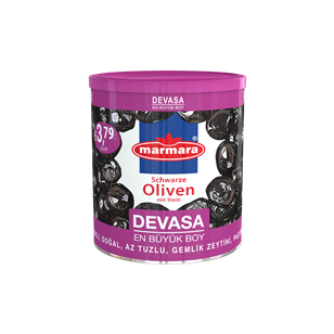 Devasa Whole Black Olives